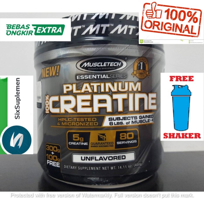 Muscletech Platinum Creatine Monohydrate 400 gram