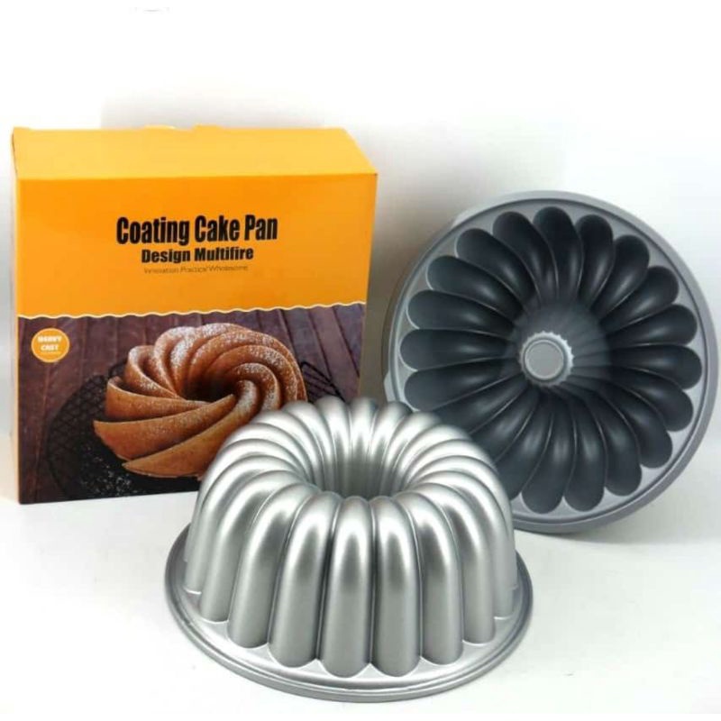 loyang kue bolu classic round aluminium premium Anti lengket / cetakan kue model classic pan anti lengket / loyang tulban chiffon classic premium