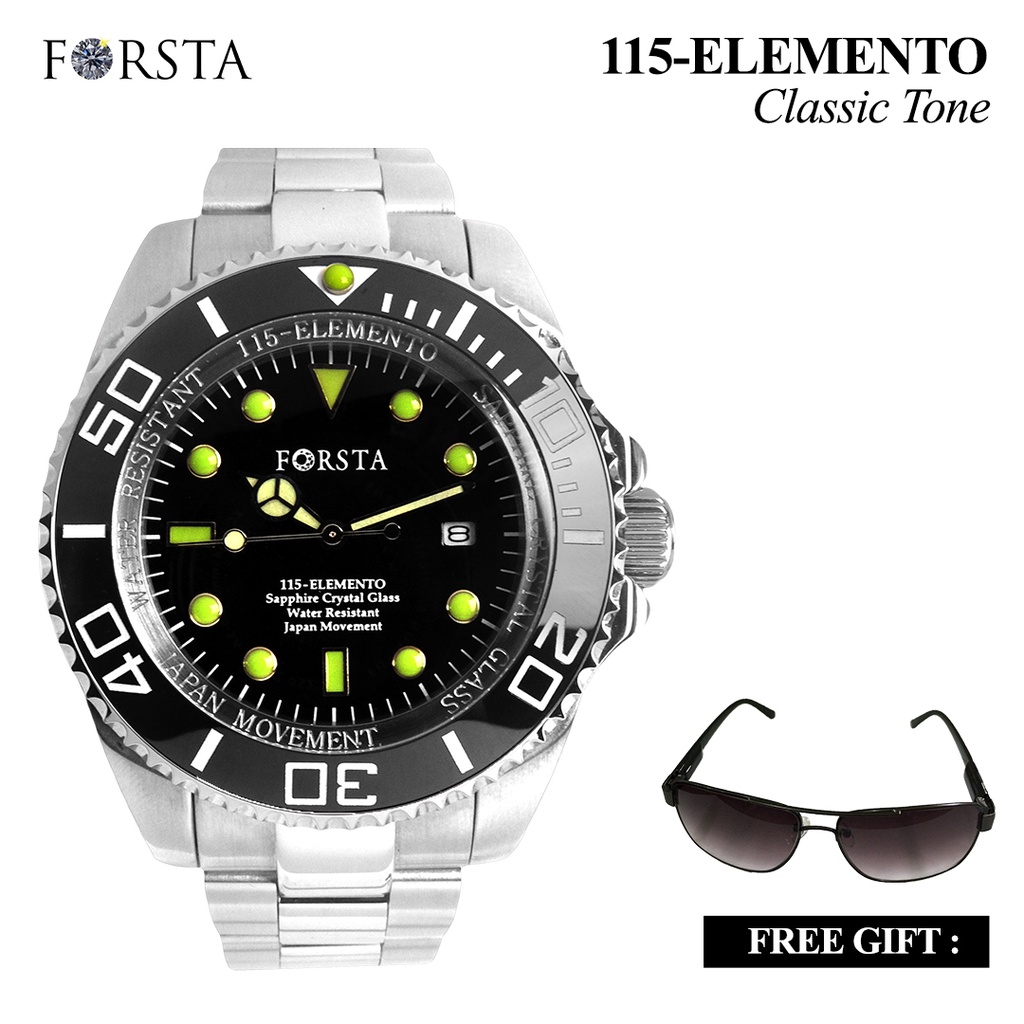 Jam Tangan Kesehatan Forsta 115 Elemento Classic Tone (Tanpa Strap Rubber)