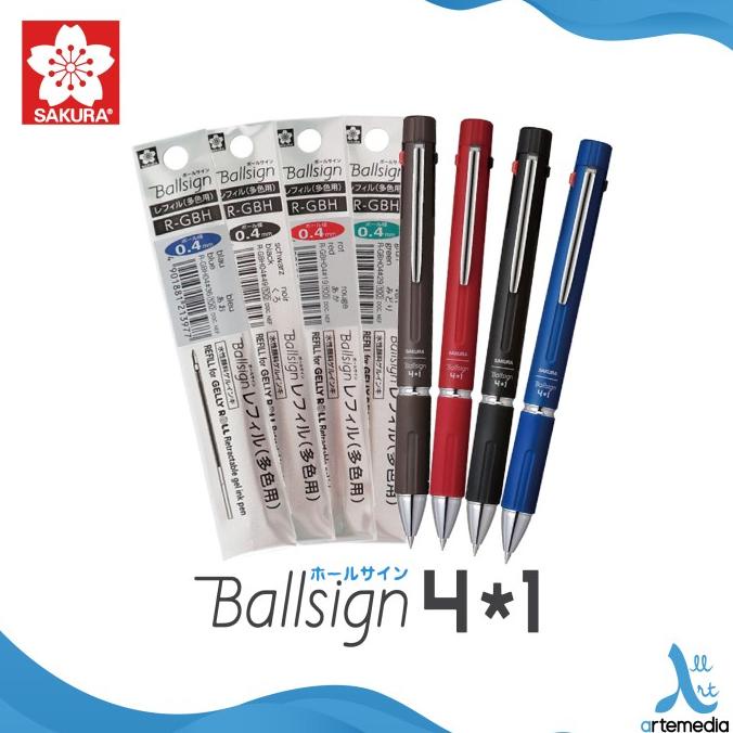 

Pulpen Warna Sakura Ballsign Multi Function Gel Pen Bolpen Pensil