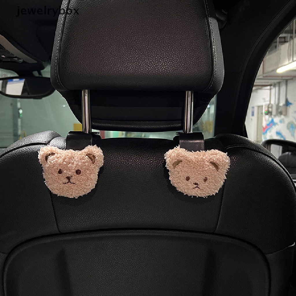 [jewelrybox] Kreatif Kursi Mobil Kembali Lucu Boneka Beruang Mewah Kait Di Dalam Mobil Dengan Liontin Plastik Hias Finishing Penyimpanan Kait Butik