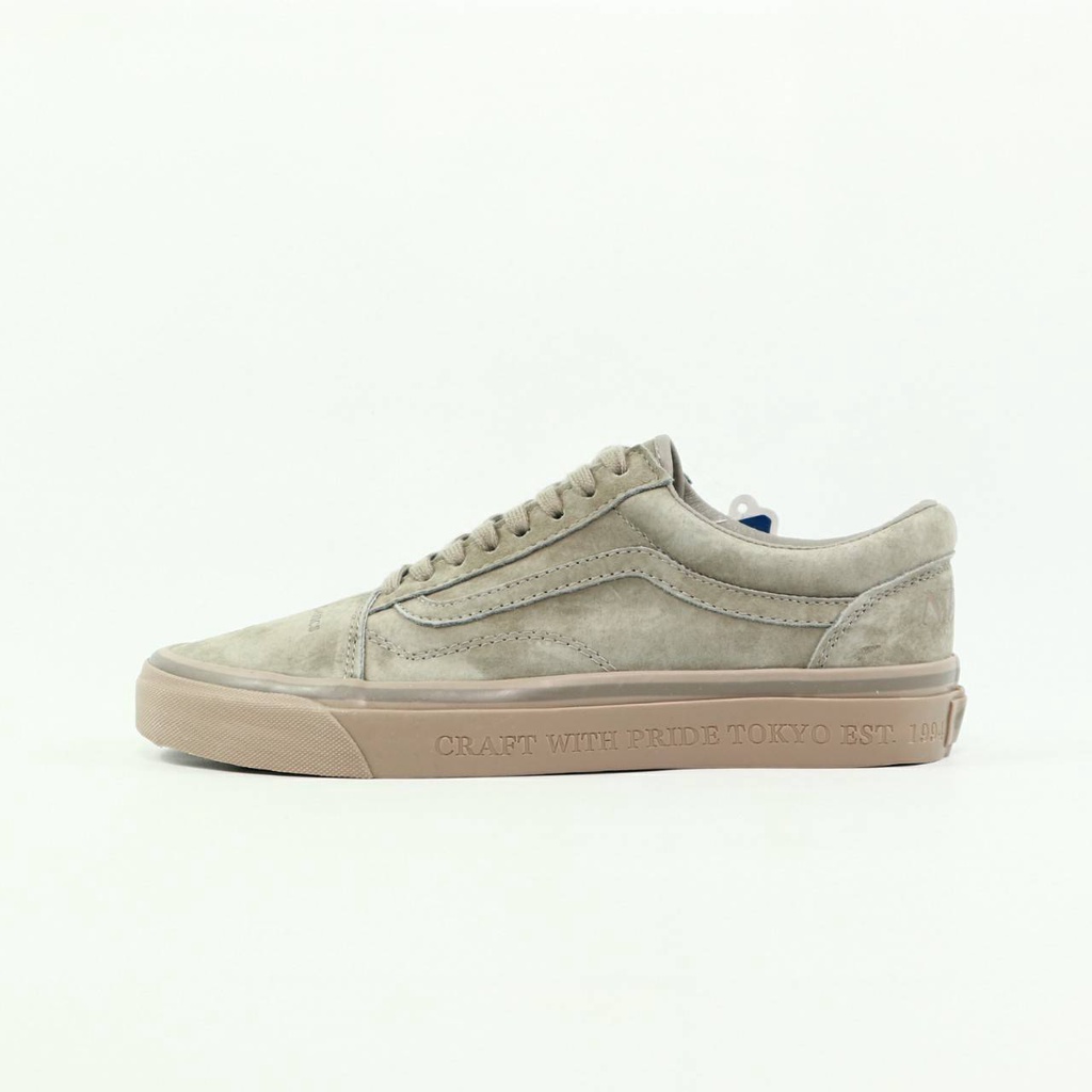 SEPATU NEIGHBORHOOD X VANS OLD SKOOOL 36 DX SEAGRASS ALUMINIUM ORIGINAL BNIB FULL TAG BARCODE BAHAN 