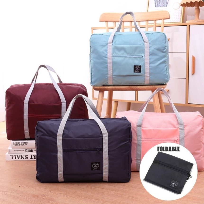 C081 Foldable Travel Bag / Hand Carry Tas Lipat / Koper Bagasi Organizer / Luggage Bag