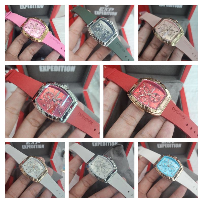 jam tangan wanita expedition e6800 rubber 6800 original garansi