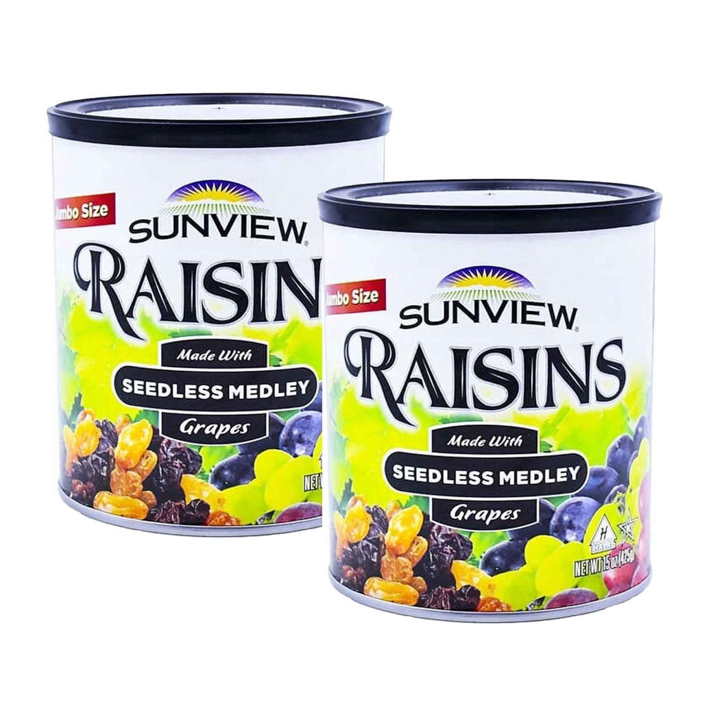 sunview / Raisins / Manisan anggur mix/ Seedless Medley / Manisan /425g