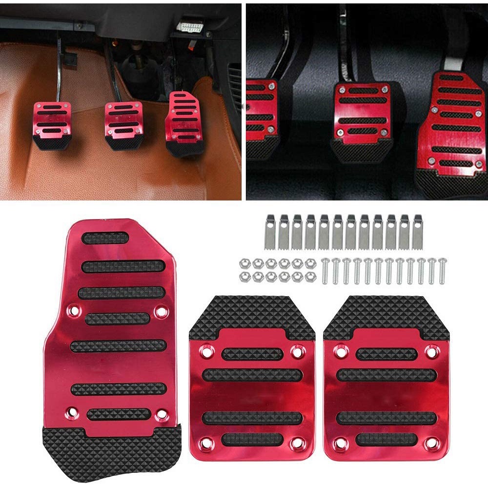 Cover Pedal Mobil Manual Matic Cover Pedal Gas Rem Kopling Mobil Manual Pelindung Karet Pedal Gigi C