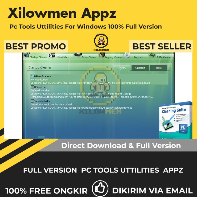 [Full Version] Cleaning Suite Professional Pro PC Tools Software Utilities Lifetime Win OS