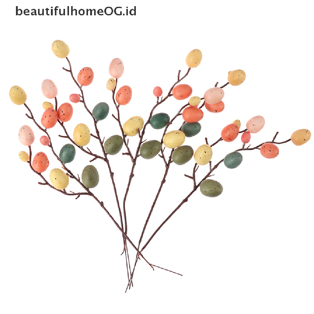 // Beautifulhomeog.id// Easter Egg Tree Decor Cabang Kreatif Dengan Paing Telur Plastik Spring Hadiah **