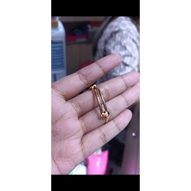 gelang tangan rosegold paperclip 17k p11