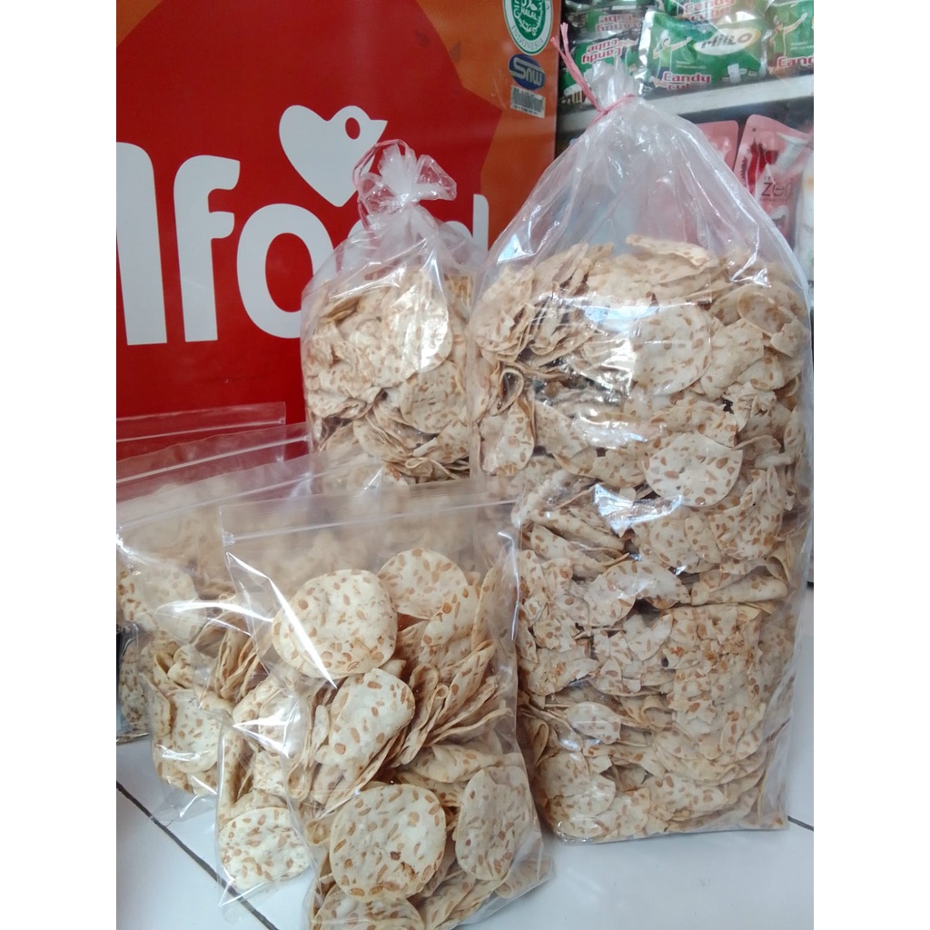 

Keripik Tempe 1ball berat 2kg