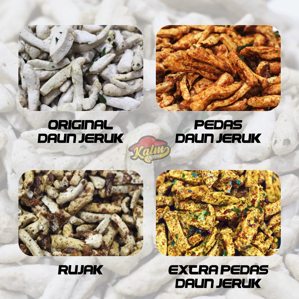 

Keripik Usus Ayam Crispy Gurih Pedas Cikruh Extra Daun Jeruk 200gr