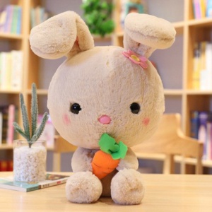 

Promo Boneka Kelinci Boneka Bunny Lucu Bahan Plush Lembut - Cokelat Murah