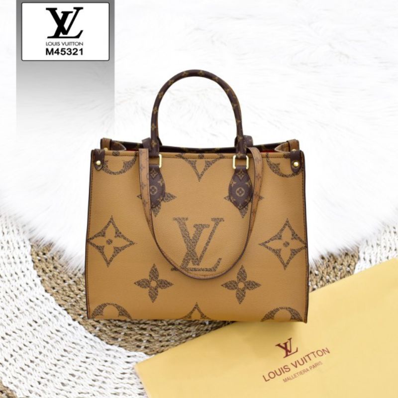 TAS LOUIS VUITTON TOTE BAG M45321 PLATINUM LIKE ORI