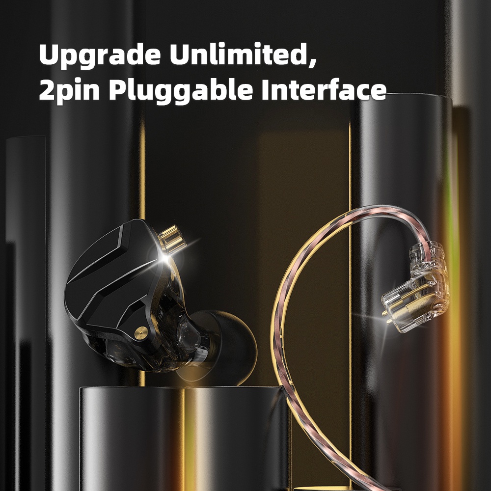 Qkz ZX1 HIFI Dynamic Metal Earphone In Ear Running Sports Headphone Bass Musik DJ Peredam Suara Headset Earbuds PK KZ ZSN PRO X