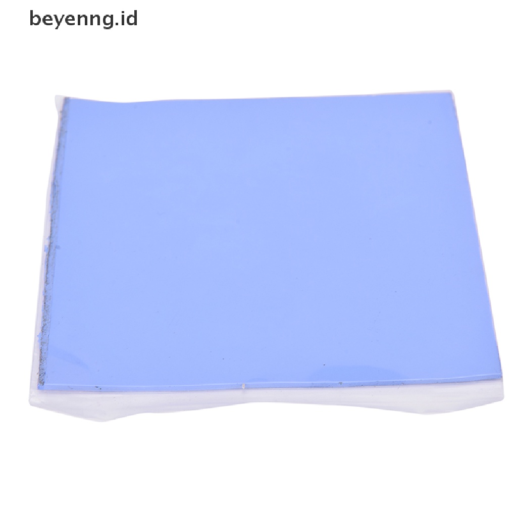 Beyen Biru GPU CPU Heatsink Pendingin Thermal Conductive Silicone Pad 100mmx100mmx1.5mm ID
