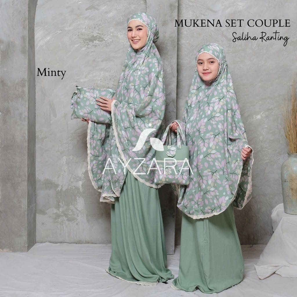 mukena pasangan ibu dan anak Couple regina anak tanggung mukena rayon bali mukenah terlaris 2021