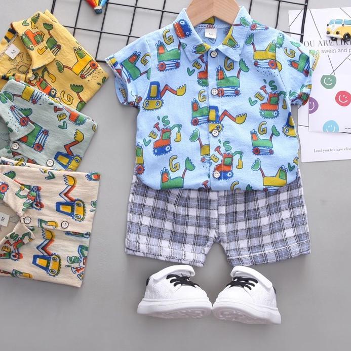 ➺ SETELAN KEMEJA ANAK IMPORT / SETELAN HEM ANAK LAKI / SETELAN POLO ANAK COWOK IMPORT ℗