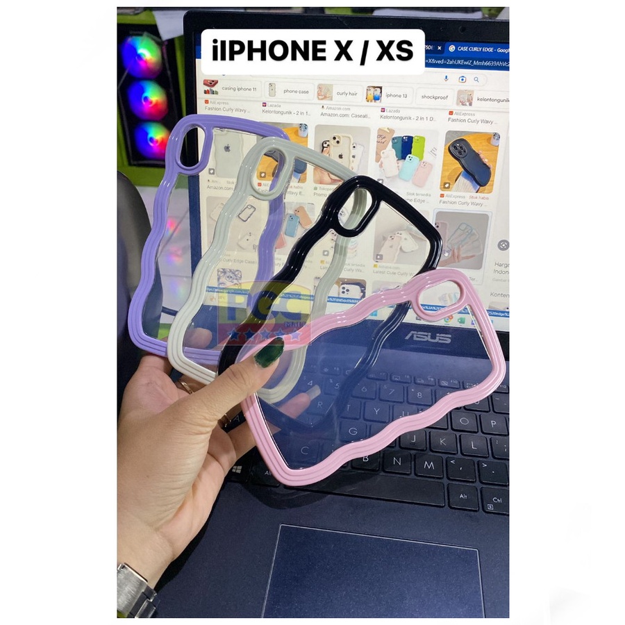 SILIKON HP CURLY EDGE ( IPHONE X / XS ) CASE TERBARU 2023 - PGC MALL