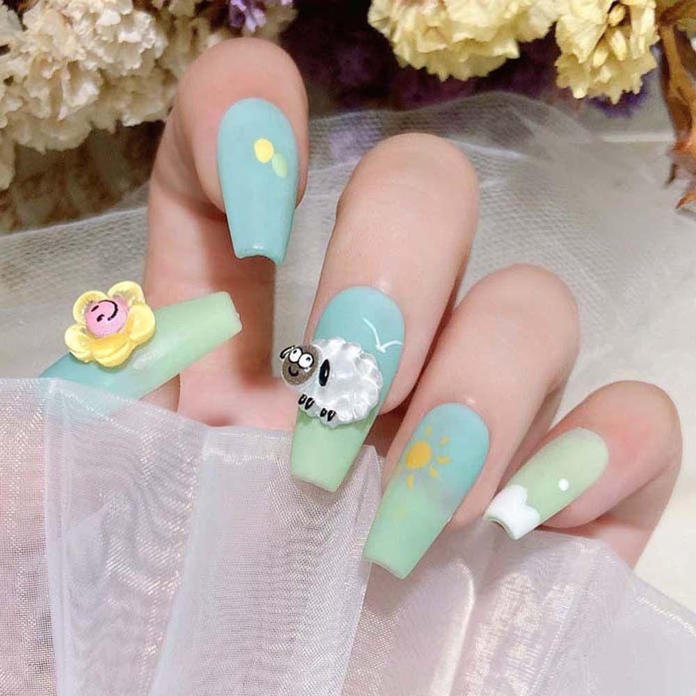 Mxbeauty Kartun Hiasan Kuku Anjing Kelinci Jepang Kuromi Strawberry Bear Manicure Aksesoris Perhiasan Kuku