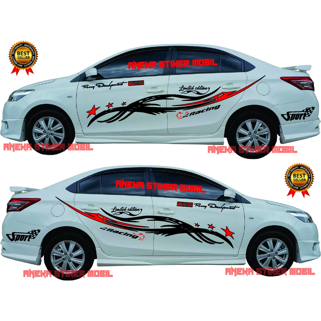 Stiker Mobil Sedan Vios Stiker Cutting Vios Stiker Body Samping Toyota Vios