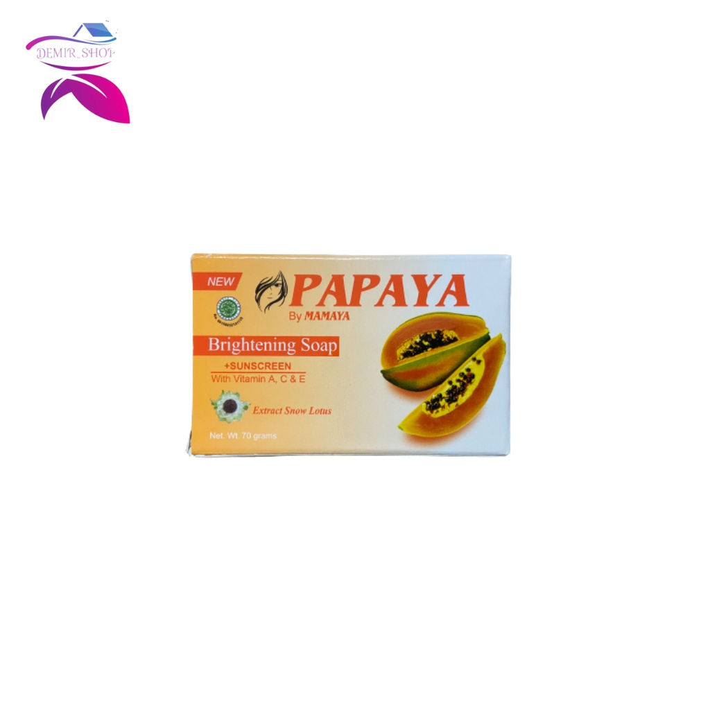 Sabun Papaya By Mamaya / Brightening Soap 70 GR - 135 GR