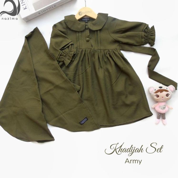 Stok Terbatas Nazima Gamis Anak Khadijah Set