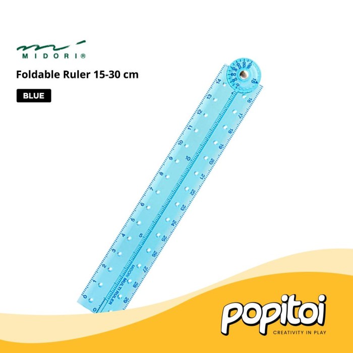 

BISA COD MIDORI Foldable Ruler 15-30 cm Penggaris Lipat Japan