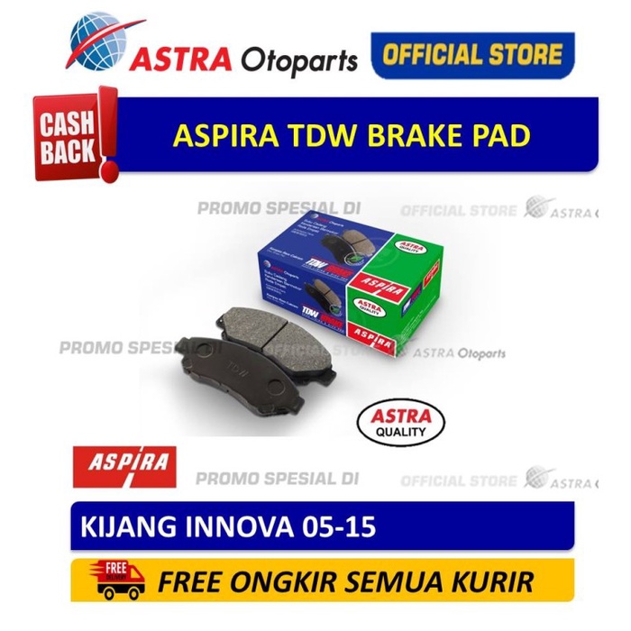 Brake Brake Pad Aspira Tdw Untuk Mobil: Kijang Innova 05-15