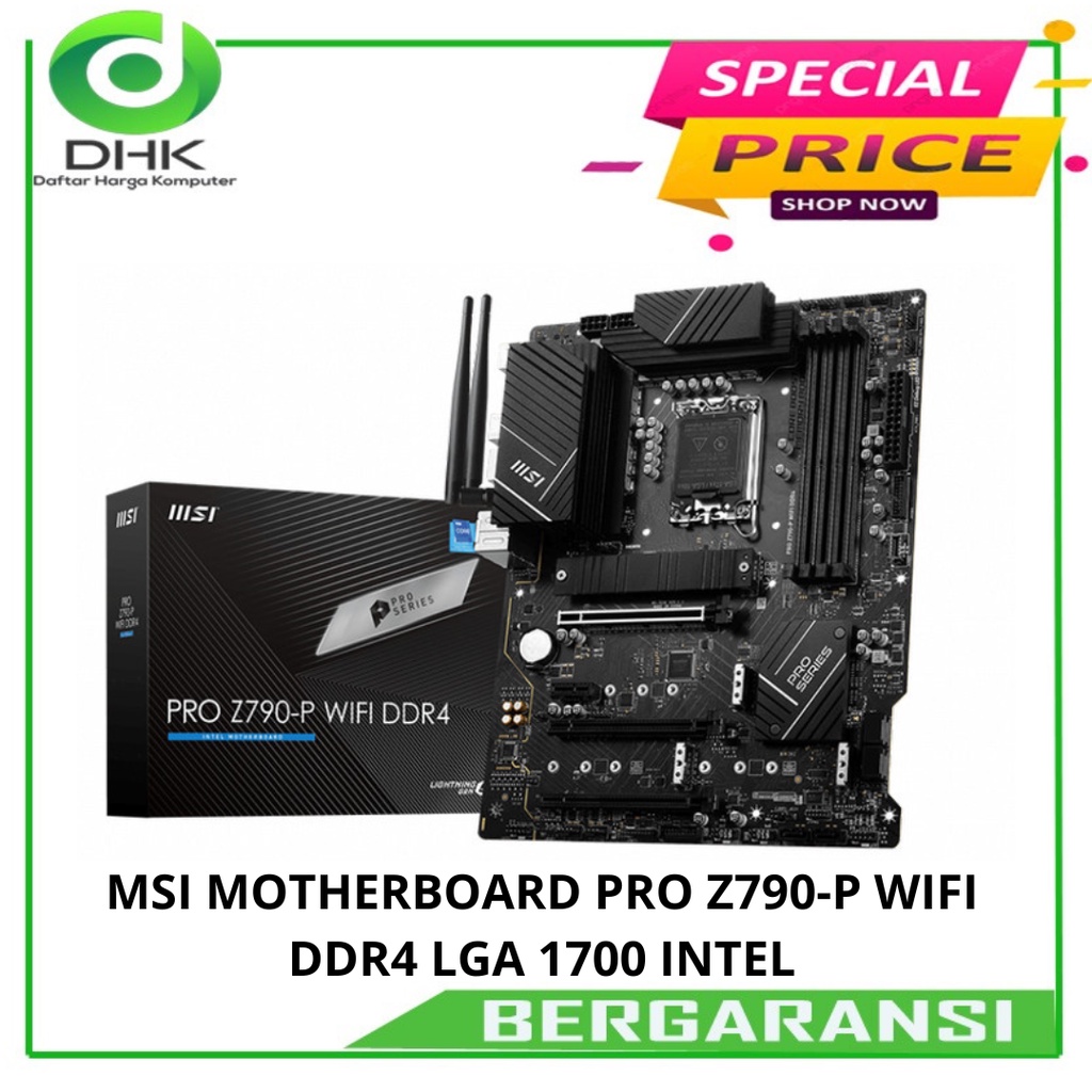 MSI MOTHERBOARD PRO Z790-P WIFI DDR4 LGA 1700 INTEL