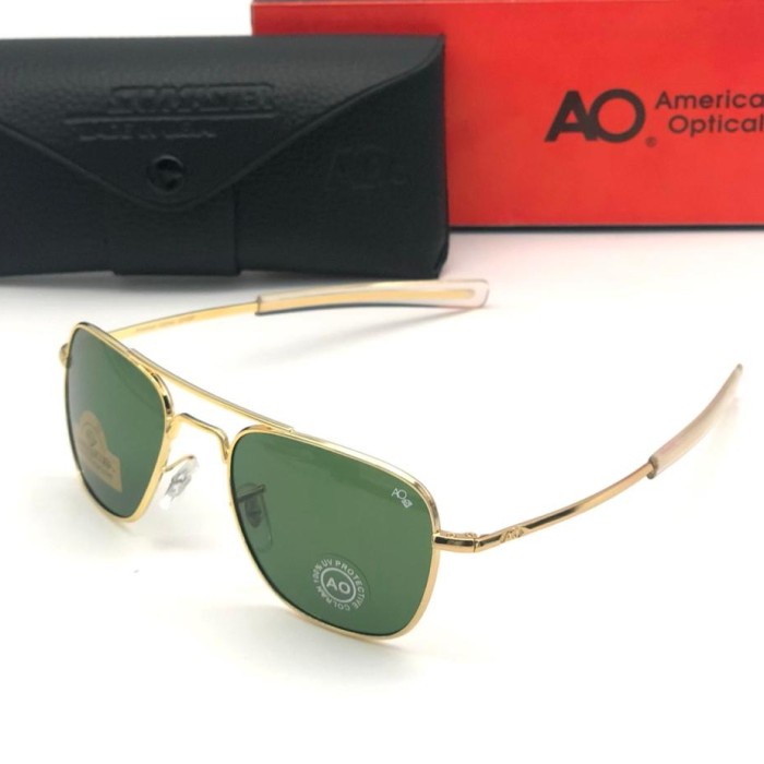 KACAMATA HITAM PRIA AMERICAN OPTICAL AO GREEN GOLD ORIGINAL