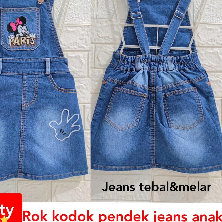 ❉ rkpd/overall/wearpack/rok kodok pendek jeans anak perempuan berkualitas/termurah/kodok jeans 2-9th