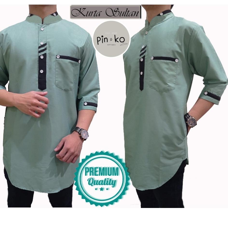 ➪ PIK - Koko Kurta Sultan M, L , XL, XXL, 3XL / Koko Pria Jumbo/ Baju Muslim Pria/ Koko Kurta ✫