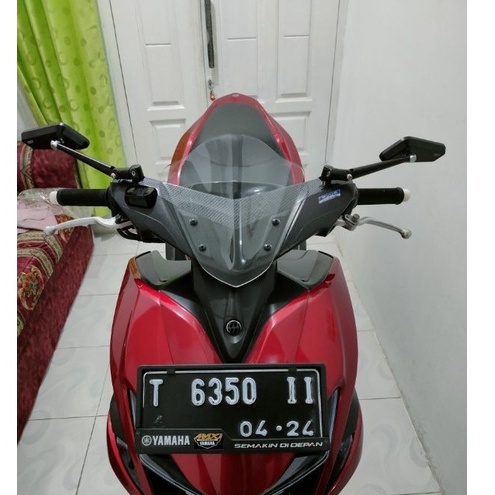 Visor Aerox Winshield Aerox Model Scetbill Akai Racing Black Series