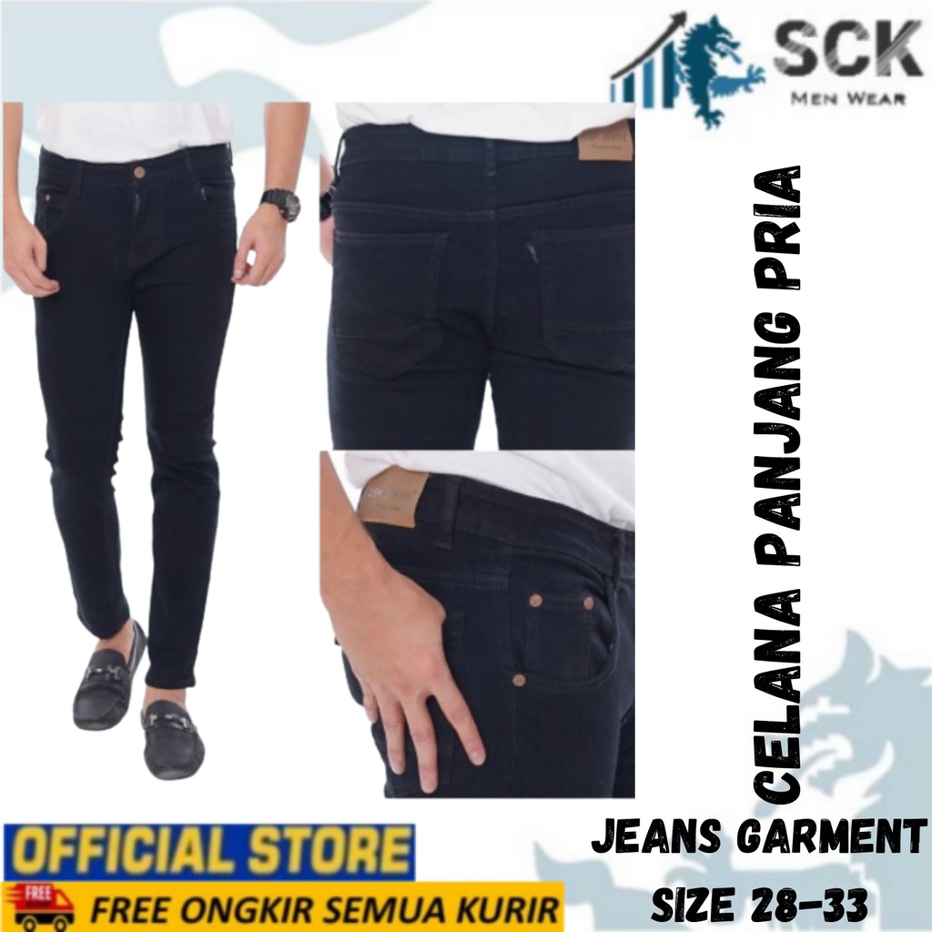 sck - Celana Jeans Pria CRV Slimfit Model Pensil Warna Garment 27-38 / Celana Denim Cowok Reguler Pria Murah - sckmenwear GROSIR