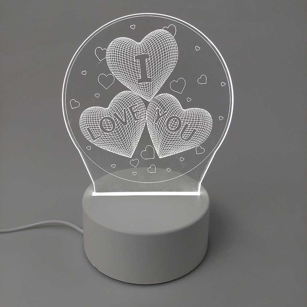 (BISA COD) FTIHSHP SOLOLANDOR Lampu Hias Akrilik 3D USB Plug 3 Color - LD3200