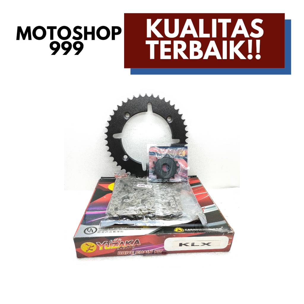 Gear set + rantai KLX 150 Yuzaka