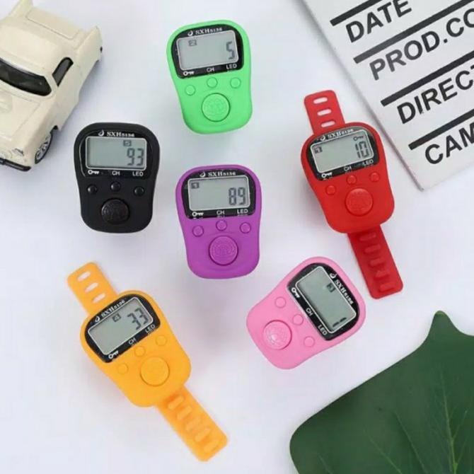 Tasbih Digital Led Rechargeable 5 Channel 6 Digits