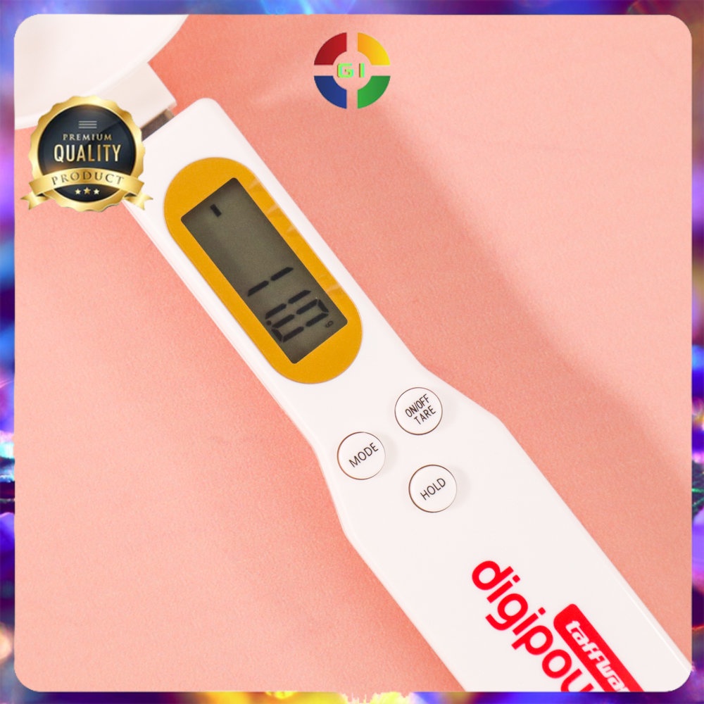 Timbangan Dapur Mini Model Sendok Ukur Elektrik Digital Spoon Scale 0.5kg Akurasi 0.1g White