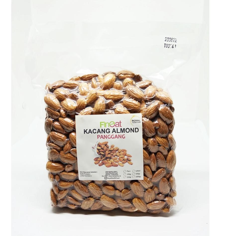 

♟ Roasted PLAIN Whole Almond Natural 250Gram (Almond Panggang Tanpa Cangkang 250 Gram) ➫