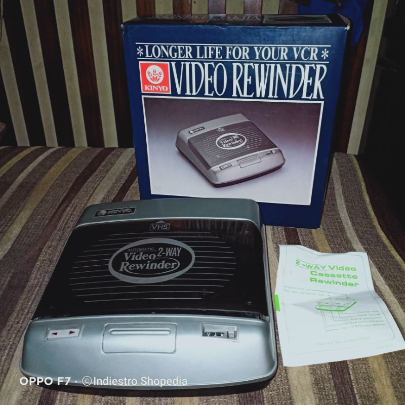 Kinyo VHS PR-81 Video Cassette Rewinder 2 Way Automatic Rare Vintage