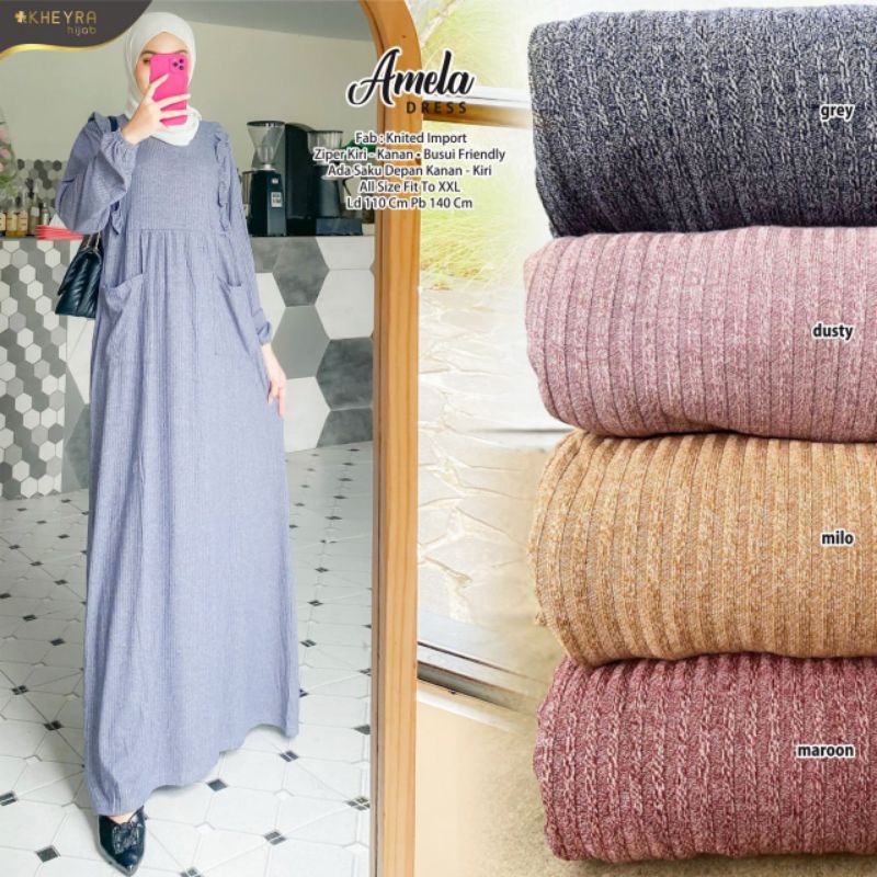 AMELA DRESS ORI KHEYRA | Knited Import