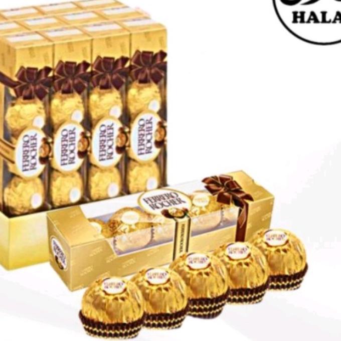 

✦ coklat ferrero rocher T5 / coklat ferreo rocher isi 5 halal ➫