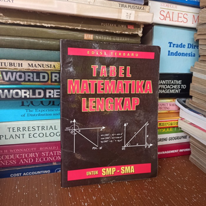 original buku tabel matematika lengkap bekas