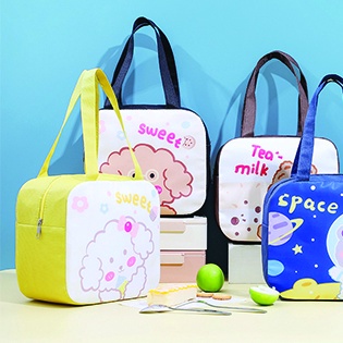 ⭐️𝐈𝐇𝐒 𝟗𝟑𝟓 𝐋𝐚𝐦𝐩𝐮𝐧𝐠⭐️Tas Bekal Lunch Cooler Bag Tas Bento Aluminium Motif Cute Bear