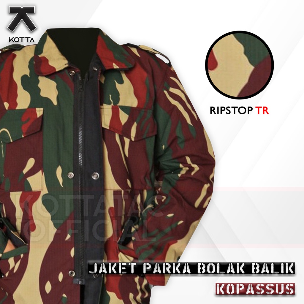 Jaket BB Loreng Kopassus - Jaket Parka Loreng Kopassus