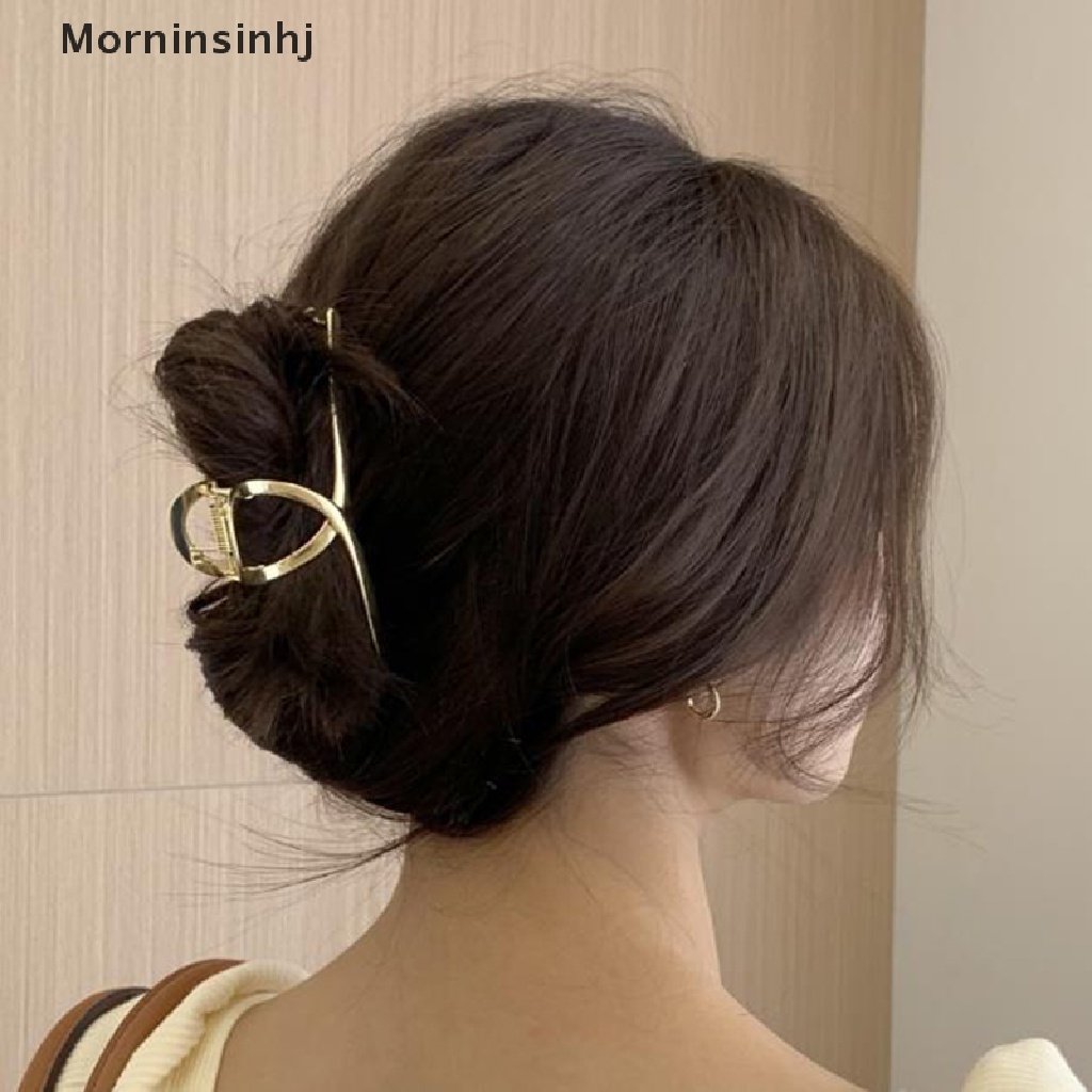 Mornin Wanita Hair Claw Clip Hair Crab Clamp Hairgrip Jepit Rambut Logam Aksesoris Rambut id