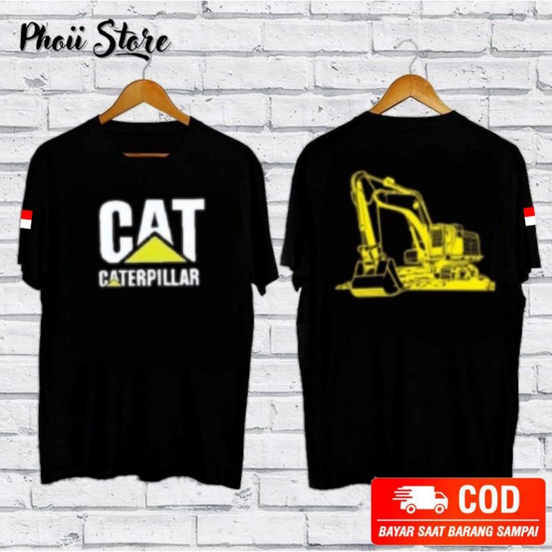 Kaos Baju Pria Alat Berat Cat Excavator