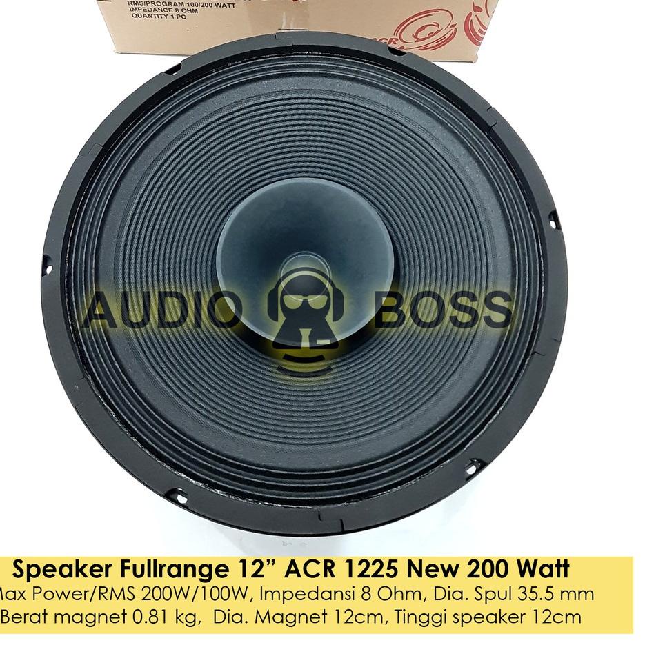 Promo Speaker ACR Full Range 12 inch ACR 12" 1225 New