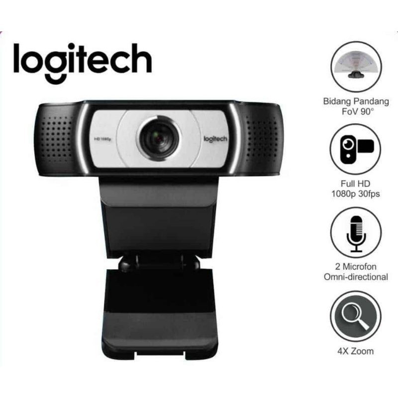 Webcam Logitech C930E HD 1080p H.264 dengan Microfon