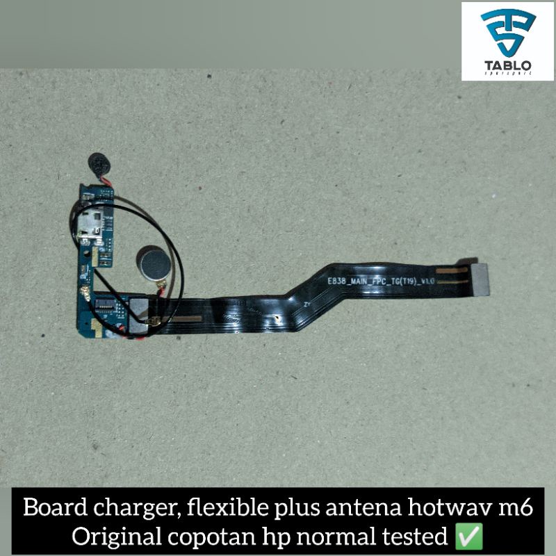 board charger papan cas fleksibel dan antena hotwav m6 second original copotan hp bergaransi